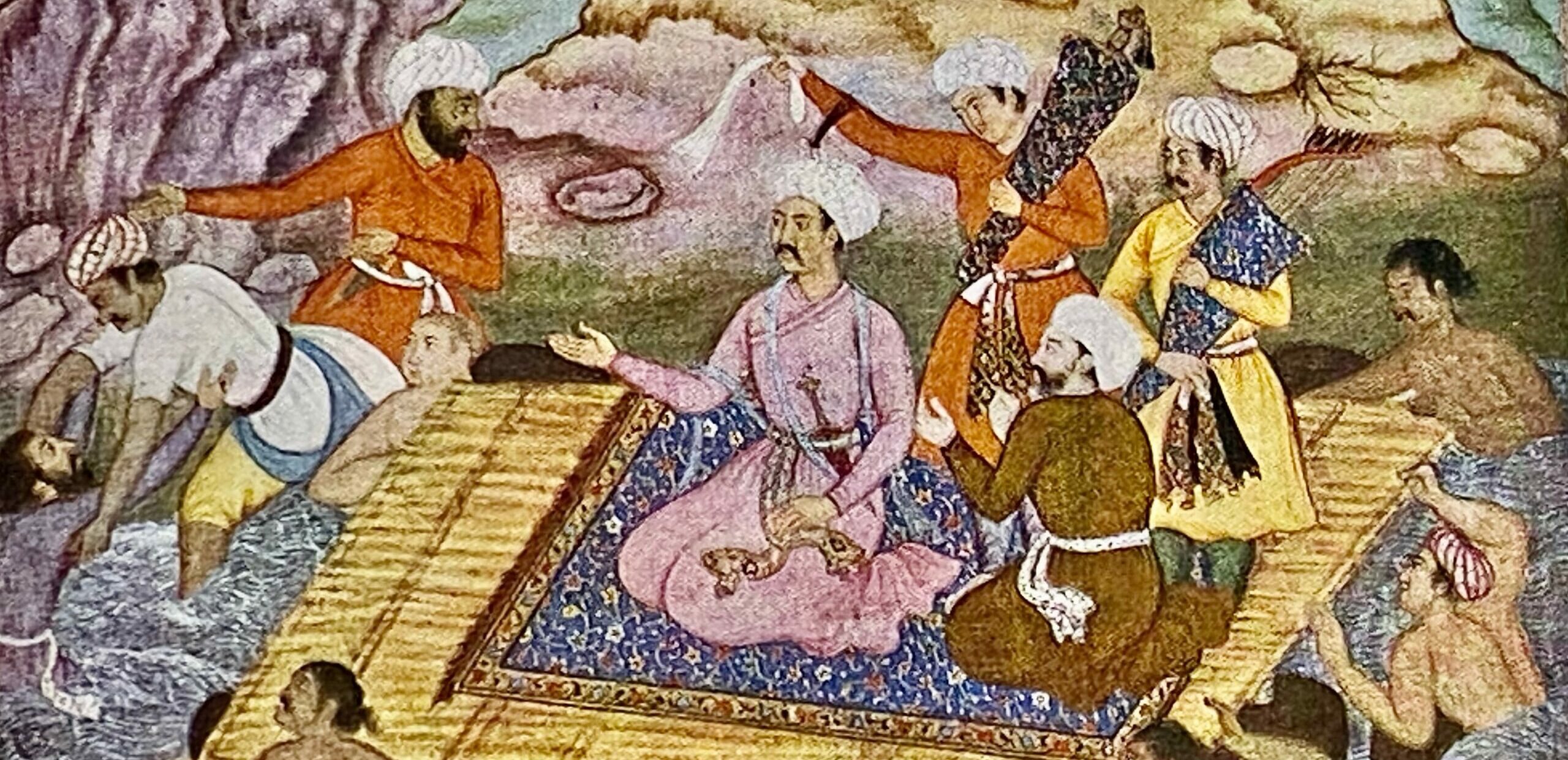 Miniaturbild des Mogulen Babur, Indien Miniaturbild des Mogulen Babur, Indien
